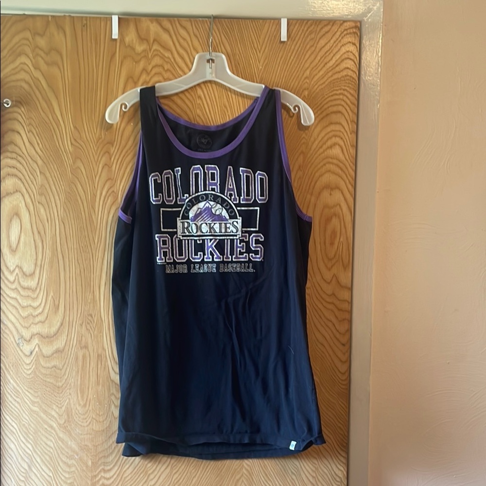 Colorado Rockies Black Tank Top